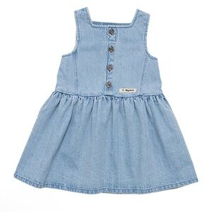 Stylish Blue Denim Kids Casual Dress